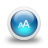 glossy 3d blue fontsize icon
