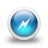 glossy 3d blue power icon