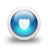glossy 3d blue shield icon