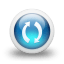 Glossy 3d blue orbs2 053 Icon 64x64px