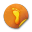 Orange sticker badges 071 Icon 32x32px