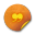 Orange sticker badges 091 Icon 32x32px
