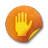 orange sticker badges 070 icon