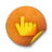 orange sticker badges 072 icon