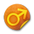 orange sticker badges 123 icon