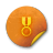 orange sticker badges 139 icon