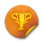 orange sticker badges 145 icon