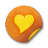 orange sticker badges 221 icon