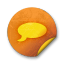 Orange sticker badges 042 Icon 64x64px