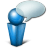 bulle blue icon