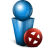 stop blue icon