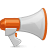 http://icons2.iconarchive.com/icons/pixelmixer/basic-2/48/megaphone-icon.png
