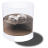 X cola on the rocks icon