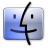 Finder aqua icon