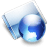 Online aqua icon