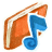 Red music icon