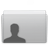 Folder User Graphite icon