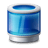 recycle bin blue icon