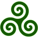 Green Triskele Icon