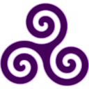 Purple Triskele Icon
