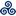 Blue Triskele Icon 16x16px