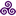 Purple Triskele Icon 16x16px