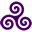 Purple Triskele Icon 32x32px