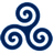 Blue Triskele icon