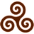 Brown Triskele icon