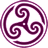 Mauve Wheeled Triskelion 2 icon
