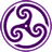 Purple Wheeled Triskelion 2 icon