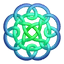 Bluegreen circleknot Icon 64x64px