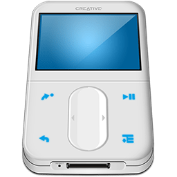 Creative Zen White Icon