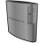 Playstation 3 standing silver icon