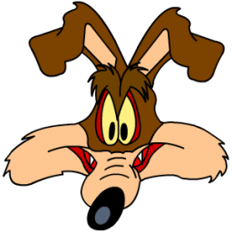 Wile E Coyote Smiling Icon