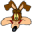 Wile E Coyote Smiling Icon 32x32px