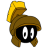 Marvin Martian bronze icon