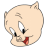 Porky posing icon