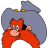 Yosemite Sam zoomed icon