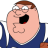 Peter Griffin Football zoomed 2 icon