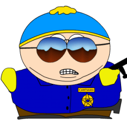Cartman Cop zoomed Icon