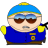 Cartman Cop zoomed icon