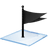 windows 7 flag black icon