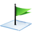 windows 7 flag green icon