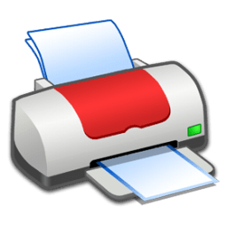 Hardware Printer Red Icon