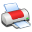 Hardware Printer Red Icon 32x32px