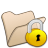 folder beige locked icon