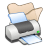 folder beige printer icon