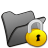 folder black locked icon