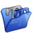 folder blue font2 icon